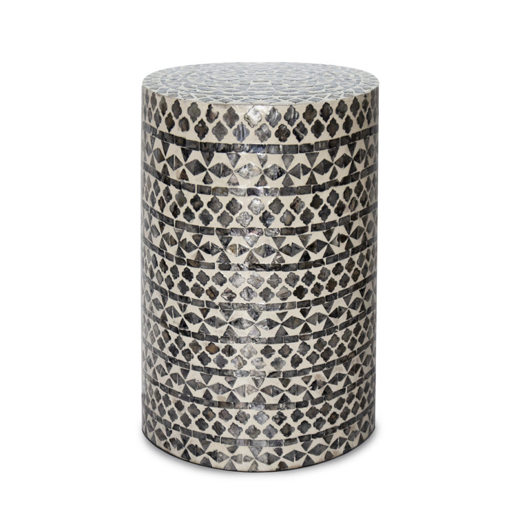 Dakota Fields Arcade Drum End Table Wayfair Canada